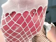 Asian fishnet stockings