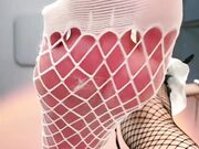 Asian fishnet stockings