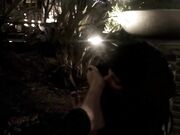 Street foot sniffing