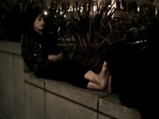 Street feet sniffing