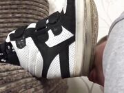 Slave Man sniff Mistress sweaty socks