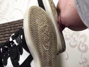 Slave Man sniff Mistress sweaty socks