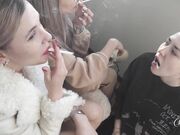 Goddess Valeria - New slut is used as an ashtray and target for spit and slaps! 4K