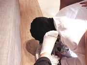 Goddess Valeria - Arab slave licks the sweat off mine and Sayeste's feet!