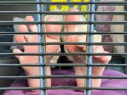 Goddess Chloe Love Clip Store 4K Submissive Man Affirmations  Cage POV Feet Worship Gooning Binaural 