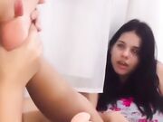 Hot amateur foot worship