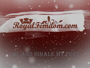 Royal Femdom Oil And Inhale My Feet