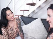 Eva Perez, Alice Drummond, Bad Queen - Ass To other girl mouth : Eva PEREZ failed her domina test, then got fucked by 3 huge cocks