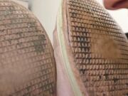 Under Girls Feet - Well Worn Trainers Humiliation Pt1