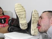 Under Girls Feet - Debra - Lick My Festival Wellies