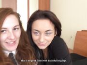 Under Girls Feet - Ingrid's First Experience