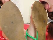 Under Girls Feet - Lick the Most Beautiful Feet in Your Life
