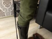 Under Girls Feet - Dirty Riding Boots For Boot Bitch Linda
