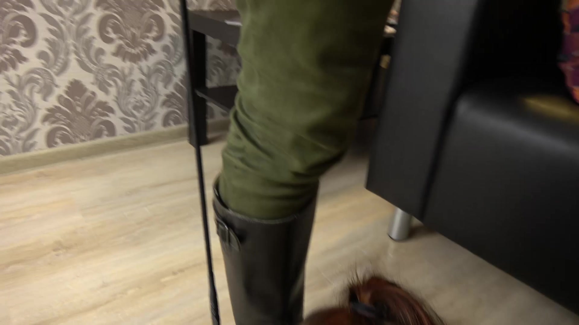 Under Girls Feet - Dirty Riding Boots For Boot Bitch Linda