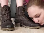 Under Girls Feet - Swallow All Dirt, Ugly Pig!