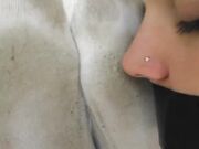 Under Girls Feet - Very Stinky Wet Socks Slavegirl Humiliation