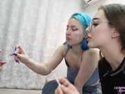 Licking Girls Feet - AURORA and DORI - You fat and ugly slut deserves only such treatment 4K