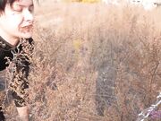 Licking Girls Feet - NICOLE - Walking and training a devoted pet!