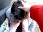 Kingdom of Feet and Slaves - Licks sweaty feet while stopping the car