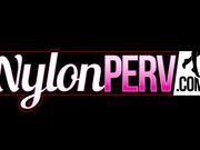 [NylonPERV.com] British Babe Roxy Cums Hard On Cock In Pink Tights