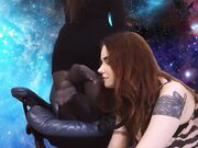 Dominant Femine Lesbian pantyhose worship in space  HD 1280x720 