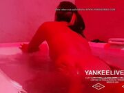 Interracial Couple's First Jacuzzi Sex with a Big-Ass Teen Babysitter