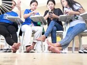 Eight Indonesian Bare Feet