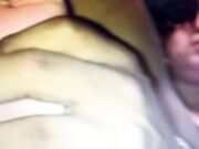 Sucking her toes and biting off her toenail