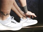 Abby Anna Sexy Foot Fetish Compilation Bare Heels Oil Sneakers Hose