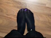 Nylon feet video