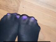 Nylon feet video