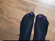Nylon feet video