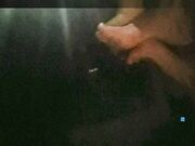 self footjob public