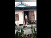 baan viengkuk self footjob at morning