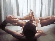 self footjob public 55