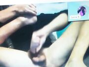 self footjob public 06