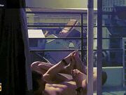 ton  krao recording self footjob balcony