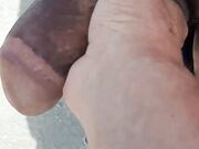 Outdoor my friend's huge cock