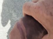 Outdoor my friend's huge cock