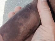 Outdoor my friend's huge cock