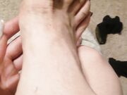 Filthy feet and long nails