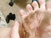 Filthy feet and long nails
