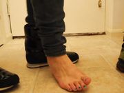 Her Nike Boots removal