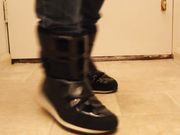 Her Nike Boots removal