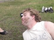 Magyar Mistress Mira - ANGRY BRAT - ASSHOLE CYCLIST - EXTREME DIRTY BALLERINA SHOES CLEANING