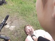 Magyar Mistress Mira - ANGRY BRAT - ASSHOLE CYCLIST - EXTREME DIRTY BALLERINA SHOES CLEANING