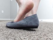 Abby Gina Wells - Standing Shoeplay in Lingerie