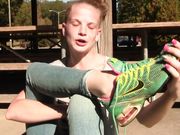 Upcycle - Nikki's waitress Nikes update