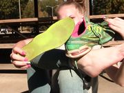 Upcycle - Nikki's waitress Nikes update