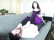 Bratty Foot Girls - Goddess London Lix Foot licking Slave